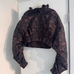 Balance Athletica Camouflage Jacket - Black and Brown